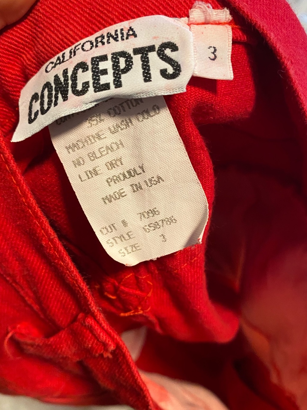 Vintage Red High Rise Ruffle Shorts - Picture 9 of 9